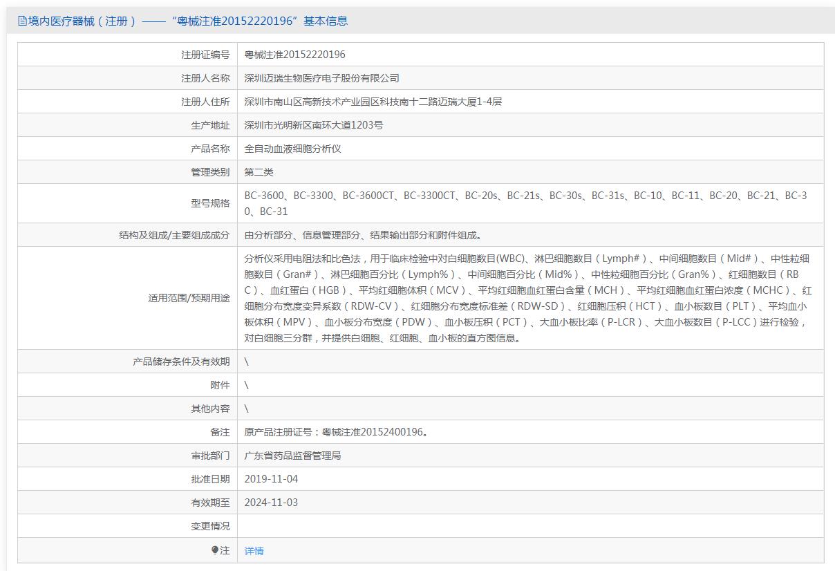 迈瑞全自动血液细胞分析仪BC-30s双通道血液